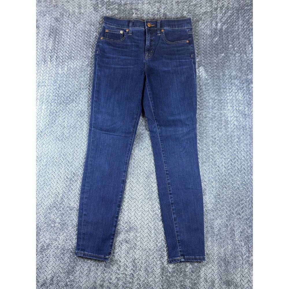 J.CREW Jeans Womens 28 Blue Denim Medium Wash Mid Rise Straight Leg 5593